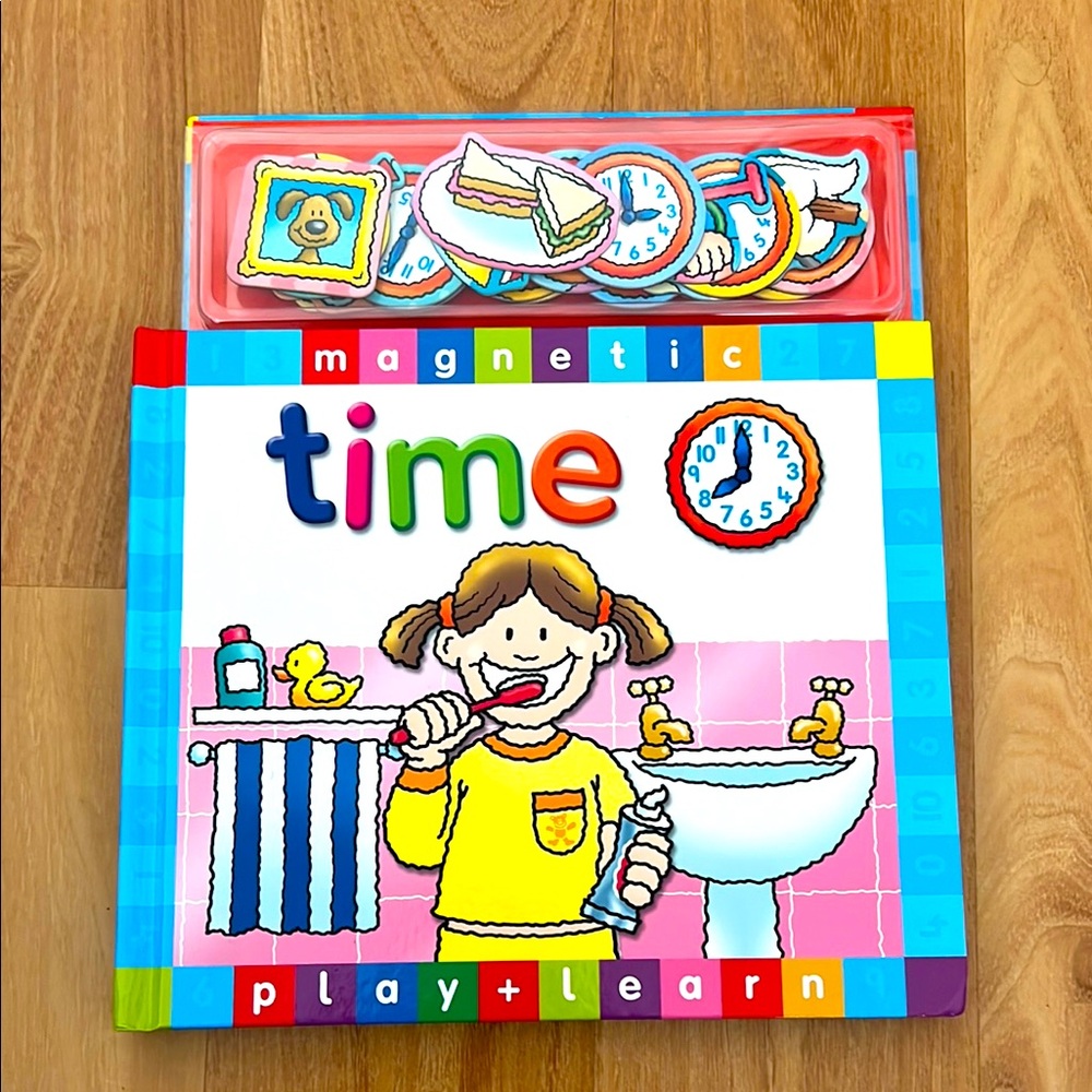 Vintage Telling Time Magnetic Book